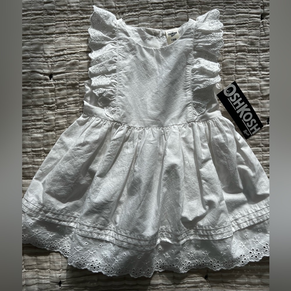 Oshkosh 18m White Dress